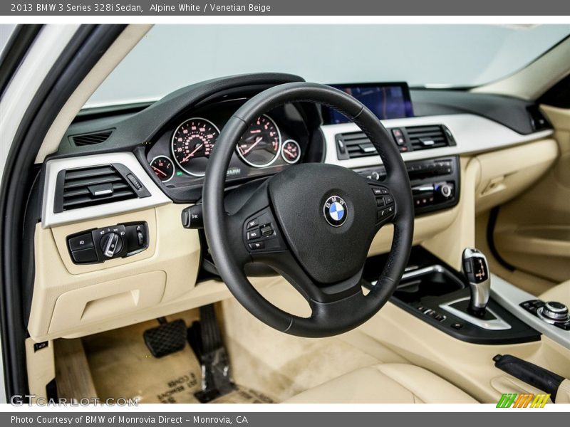 Alpine White / Venetian Beige 2013 BMW 3 Series 328i Sedan