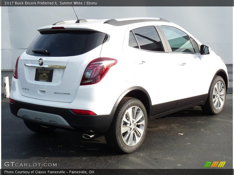 Summit White / Ebony 2017 Buick Encore Preferred II