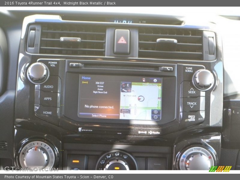 Midnight Black Metallic / Black 2016 Toyota 4Runner Trail 4x4