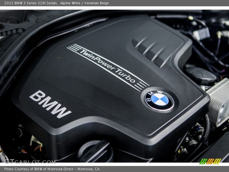 Alpine White / Venetian Beige 2013 BMW 3 Series 328i Sedan