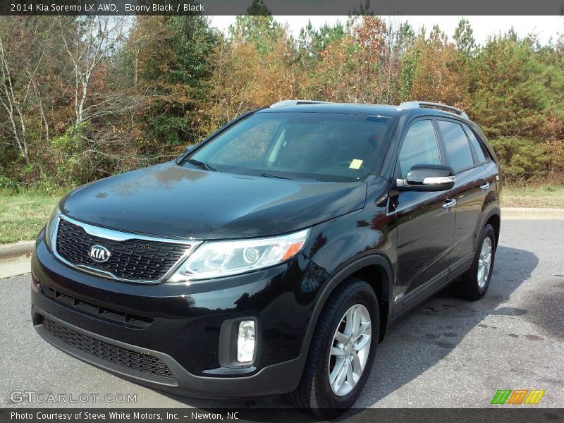 Ebony Black / Black 2014 Kia Sorento LX AWD