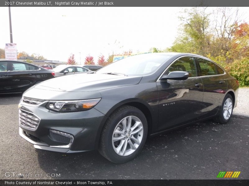 Nightfall Gray Metallic / Jet Black 2017 Chevrolet Malibu LT
