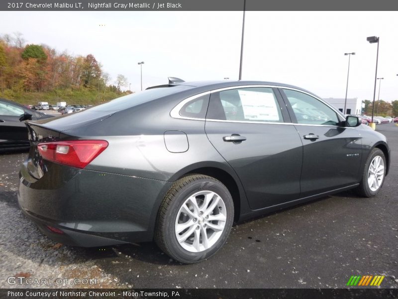 Nightfall Gray Metallic / Jet Black 2017 Chevrolet Malibu LT