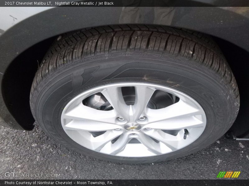 Nightfall Gray Metallic / Jet Black 2017 Chevrolet Malibu LT