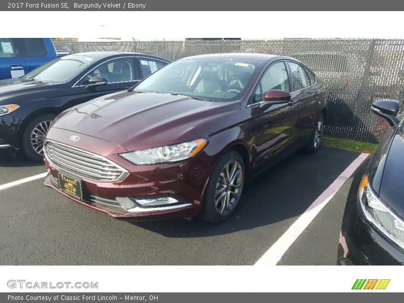 Burgundy Velvet / Ebony 2017 Ford Fusion SE