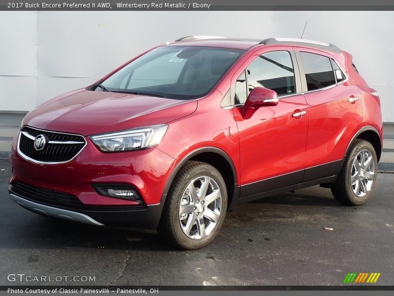 Winterberry Red Metallic / Ebony 2017 Buick Encore Preferred II AWD