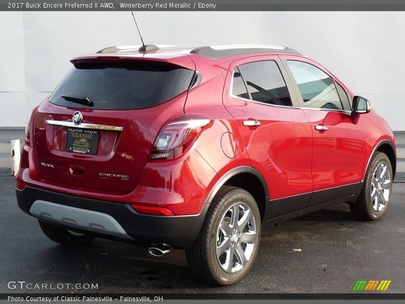 Winterberry Red Metallic / Ebony 2017 Buick Encore Preferred II AWD