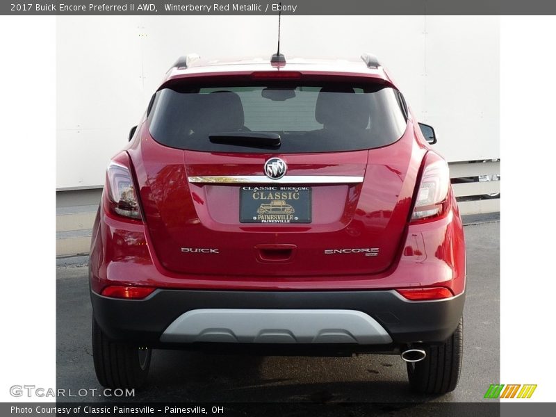 Winterberry Red Metallic / Ebony 2017 Buick Encore Preferred II AWD
