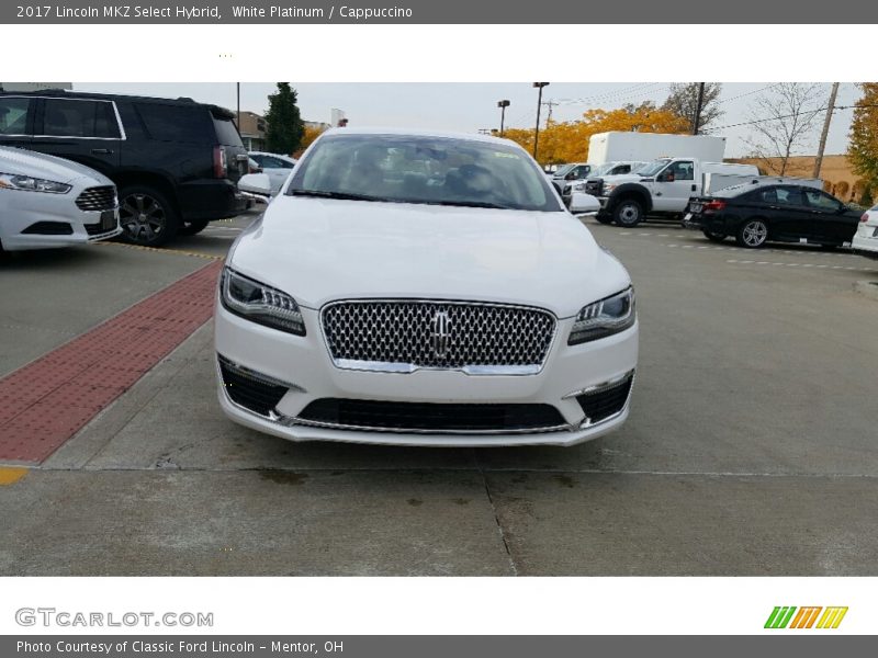 White Platinum / Cappuccino 2017 Lincoln MKZ Select Hybrid