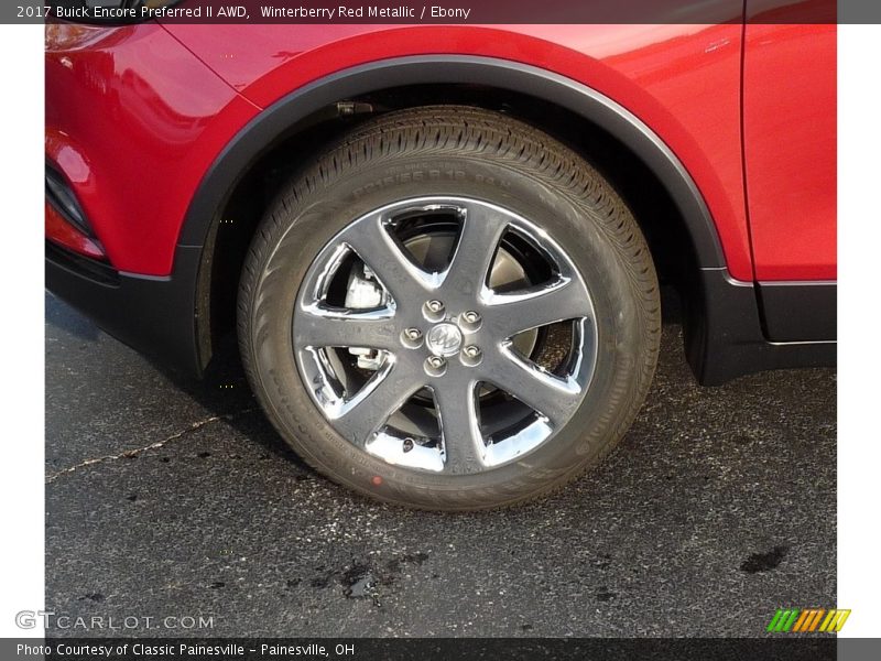Winterberry Red Metallic / Ebony 2017 Buick Encore Preferred II AWD