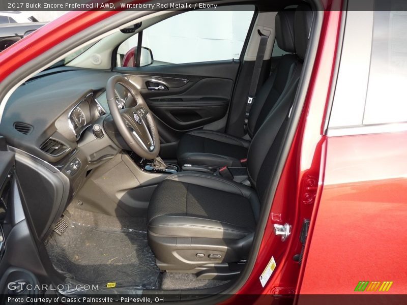 Winterberry Red Metallic / Ebony 2017 Buick Encore Preferred II AWD