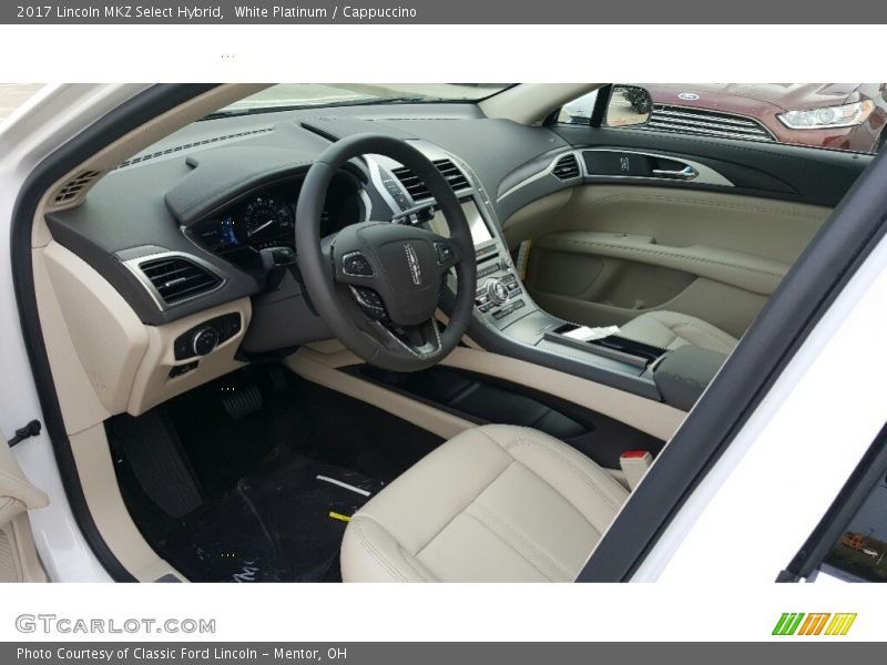  2017 MKZ Select Hybrid Cappuccino Interior