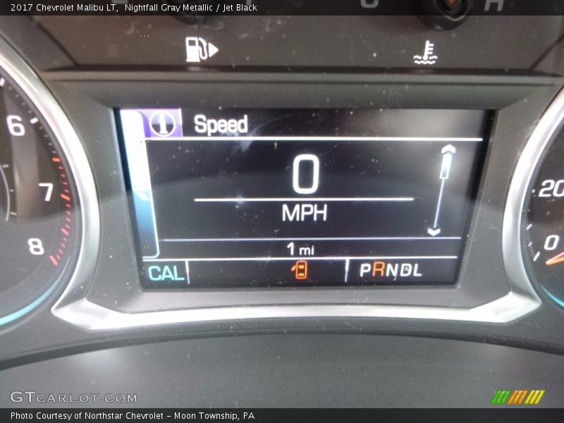 Nightfall Gray Metallic / Jet Black 2017 Chevrolet Malibu LT