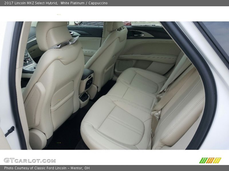 Rear Seat of 2017 MKZ Select Hybrid