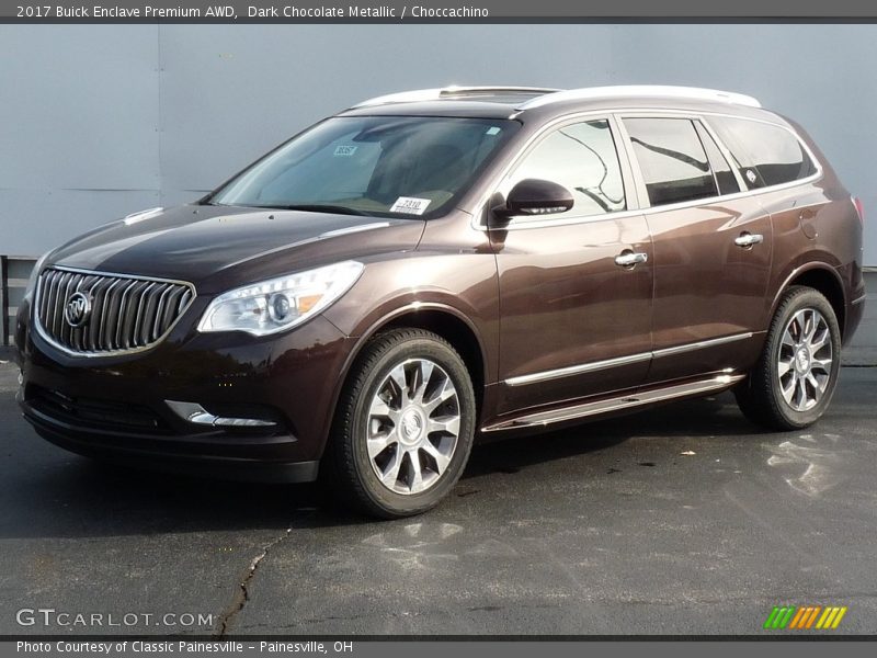 Dark Chocolate Metallic / Choccachino 2017 Buick Enclave Premium AWD