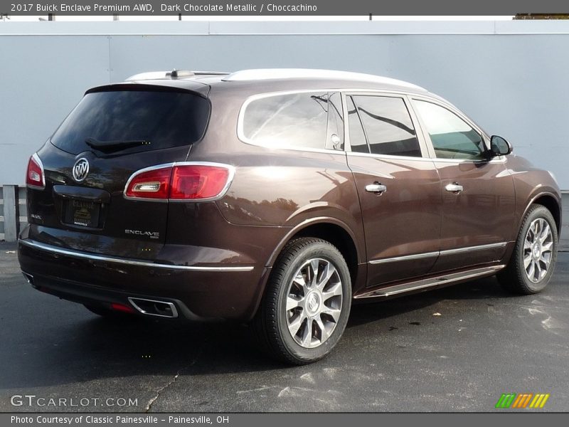 Dark Chocolate Metallic / Choccachino 2017 Buick Enclave Premium AWD