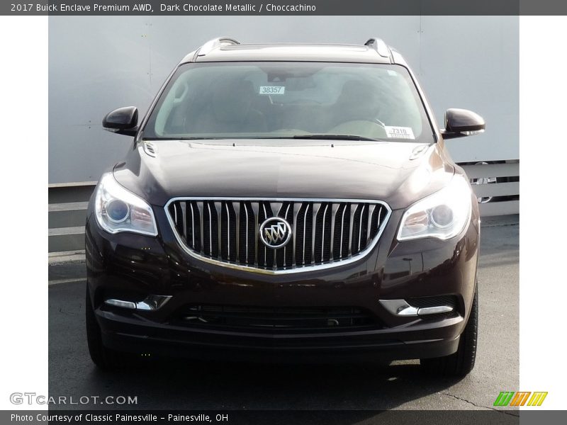 Dark Chocolate Metallic / Choccachino 2017 Buick Enclave Premium AWD