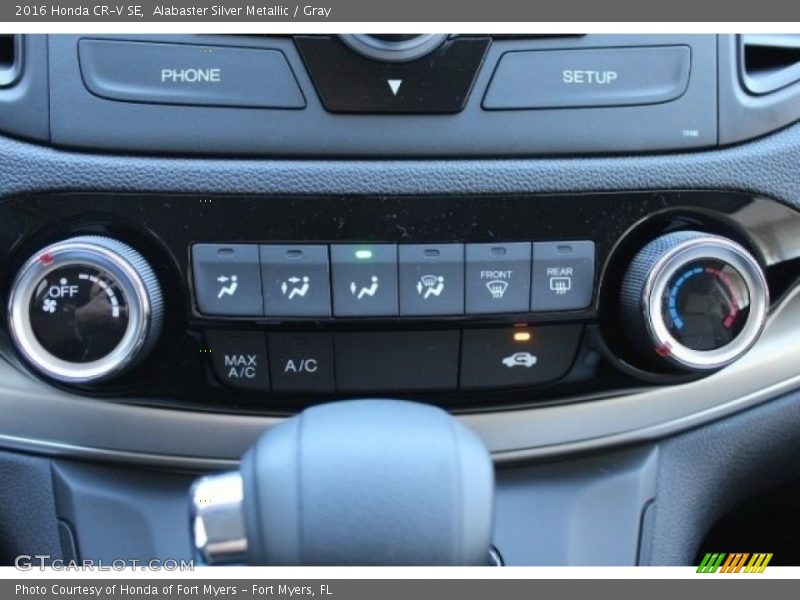 Alabaster Silver Metallic / Gray 2016 Honda CR-V SE