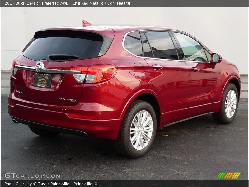 Chili Red Metallic / Light Neutral 2017 Buick Envision Preferred AWD