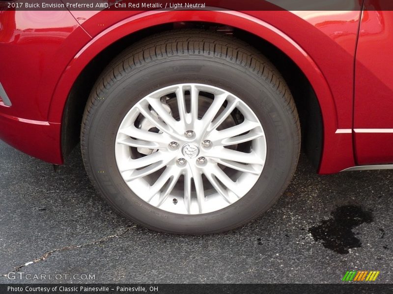 Chili Red Metallic / Light Neutral 2017 Buick Envision Preferred AWD
