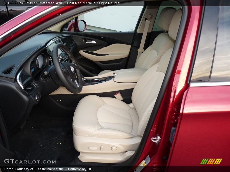 Chili Red Metallic / Light Neutral 2017 Buick Envision Preferred AWD