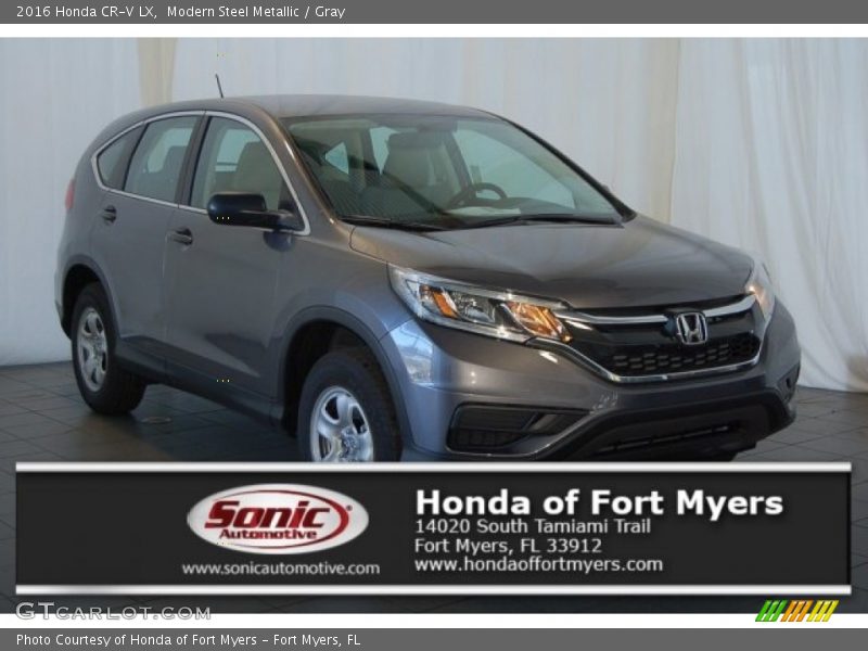 Modern Steel Metallic / Gray 2016 Honda CR-V LX