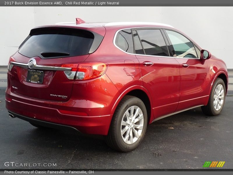 Chili Red Metallic / Light Neutral 2017 Buick Envision Essence AWD