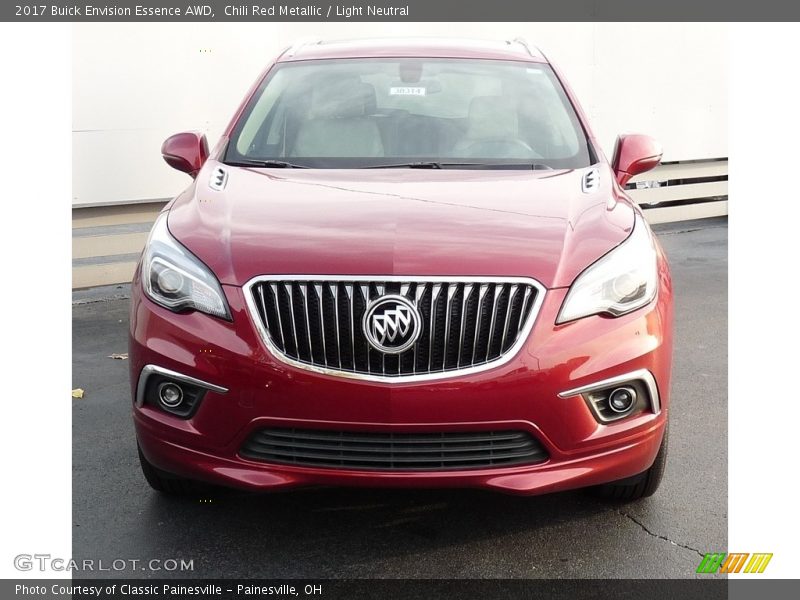 Chili Red Metallic / Light Neutral 2017 Buick Envision Essence AWD