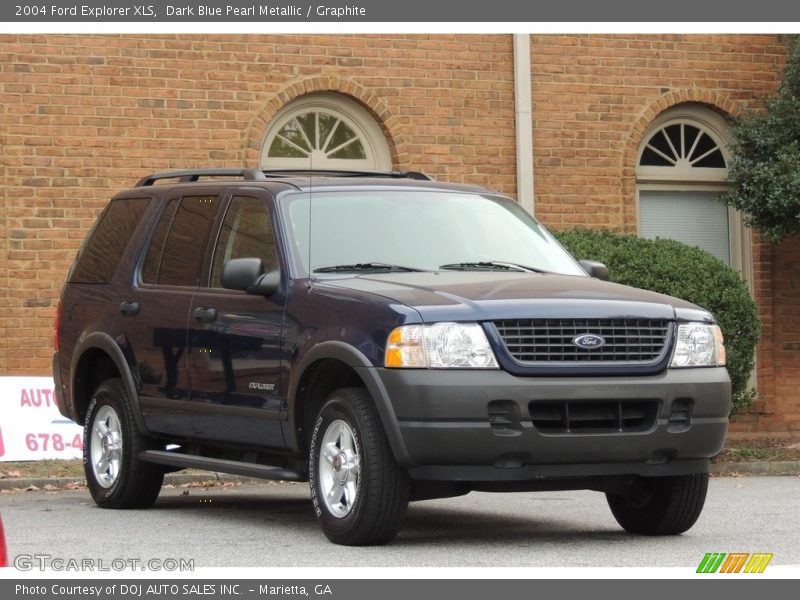 Dark Blue Pearl Metallic / Graphite 2004 Ford Explorer XLS