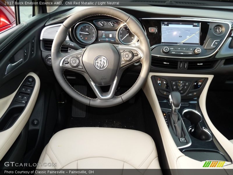 Chili Red Metallic / Light Neutral 2017 Buick Envision Essence AWD