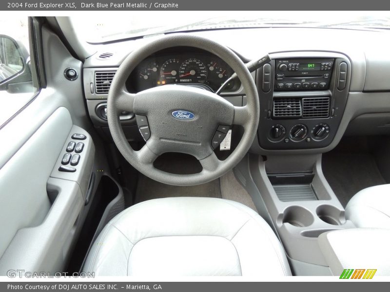 Dark Blue Pearl Metallic / Graphite 2004 Ford Explorer XLS