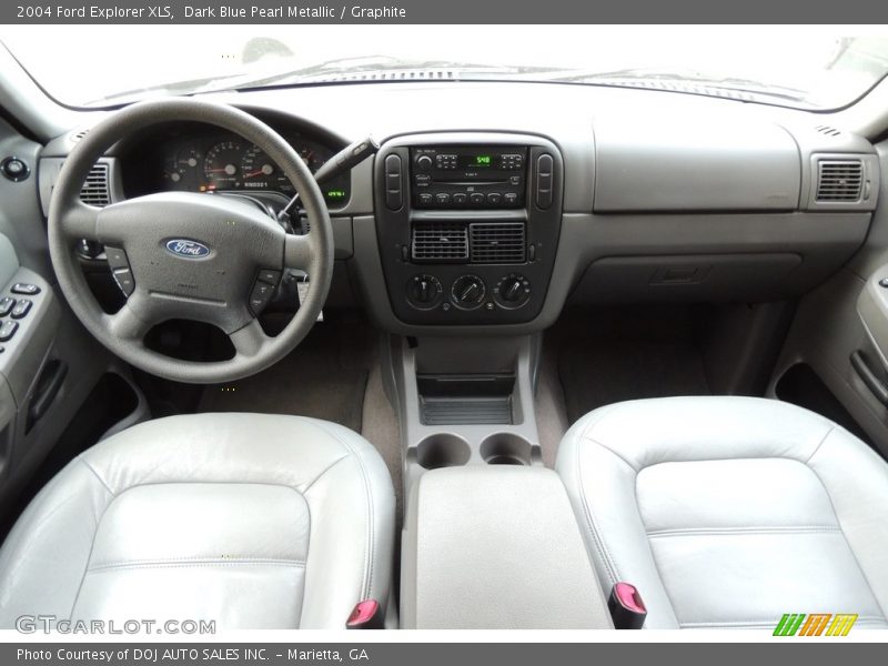 Dark Blue Pearl Metallic / Graphite 2004 Ford Explorer XLS