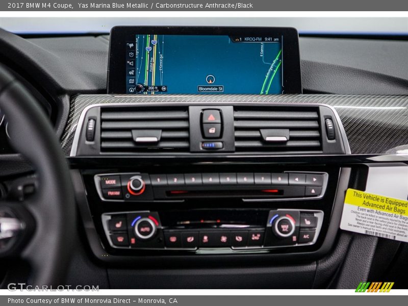 Controls of 2017 M4 Coupe