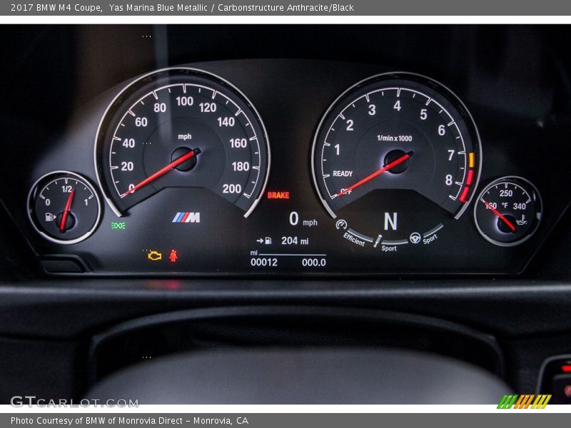  2017 M4 Coupe Coupe Gauges