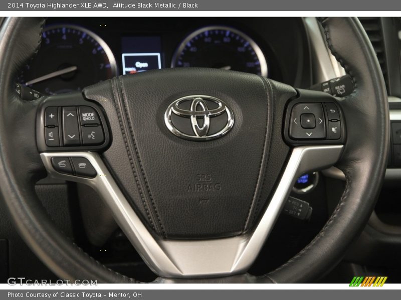 Attitude Black Metallic / Black 2014 Toyota Highlander XLE AWD