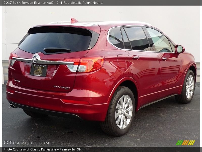 Chili Red Metallic / Light Neutral 2017 Buick Envision Essence AWD
