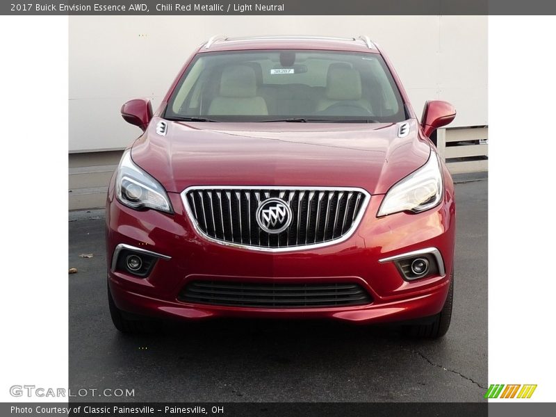 Chili Red Metallic / Light Neutral 2017 Buick Envision Essence AWD