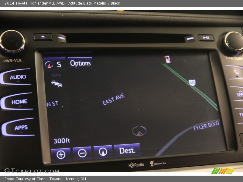 Attitude Black Metallic / Black 2014 Toyota Highlander XLE AWD