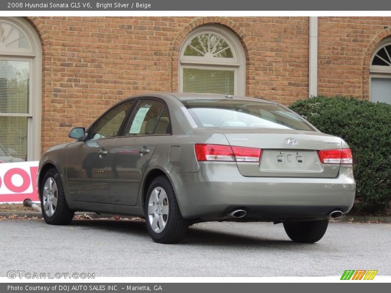 Bright Silver / Beige 2008 Hyundai Sonata GLS V6