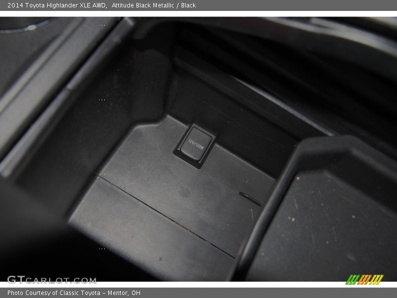 Attitude Black Metallic / Black 2014 Toyota Highlander XLE AWD