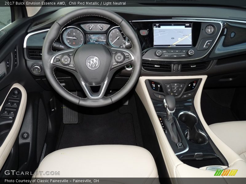 Chili Red Metallic / Light Neutral 2017 Buick Envision Essence AWD