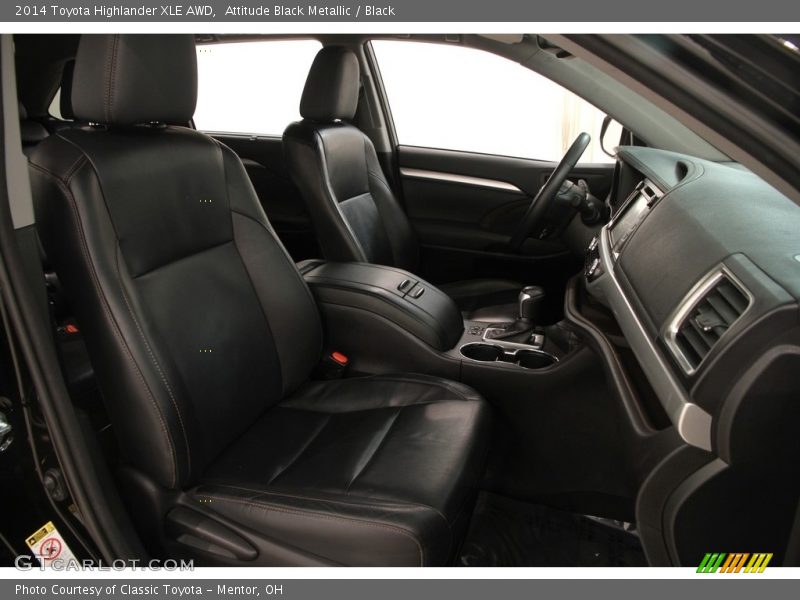 Attitude Black Metallic / Black 2014 Toyota Highlander XLE AWD