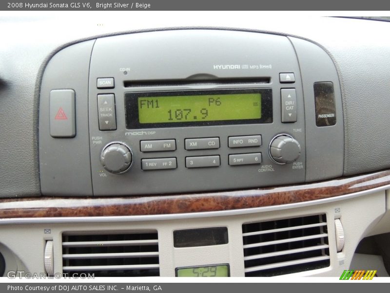 Bright Silver / Beige 2008 Hyundai Sonata GLS V6