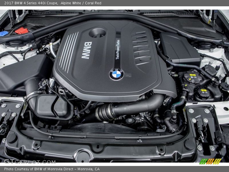  2017 4 Series 440i Coupe Engine - 3.0 Liter DI TwinPower Turbocharged DOHC 24-Valve VVT Inline 6 Cylinder