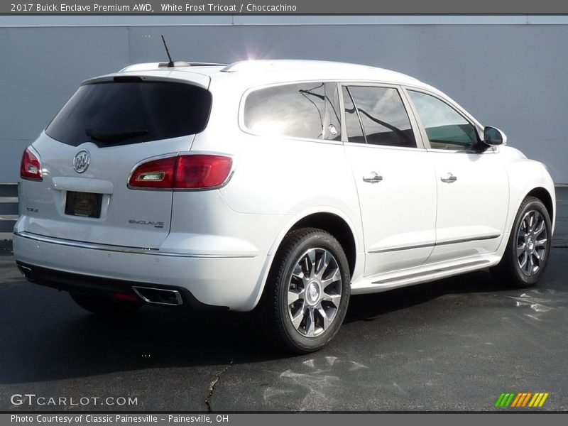 White Frost Tricoat / Choccachino 2017 Buick Enclave Premium AWD