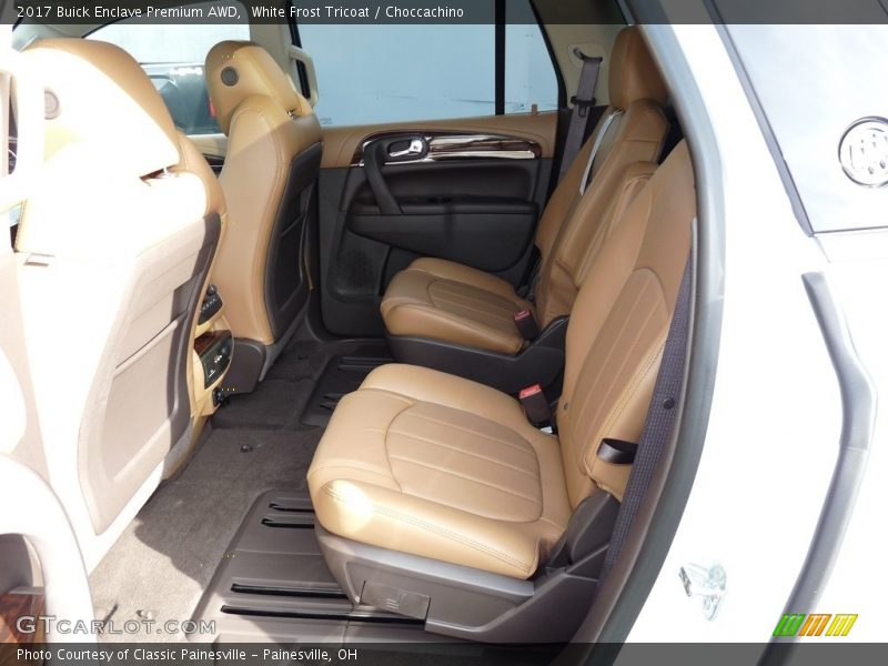 White Frost Tricoat / Choccachino 2017 Buick Enclave Premium AWD