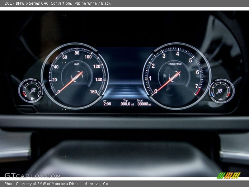  2017 6 Series 640i Convertible 640i Convertible Gauges