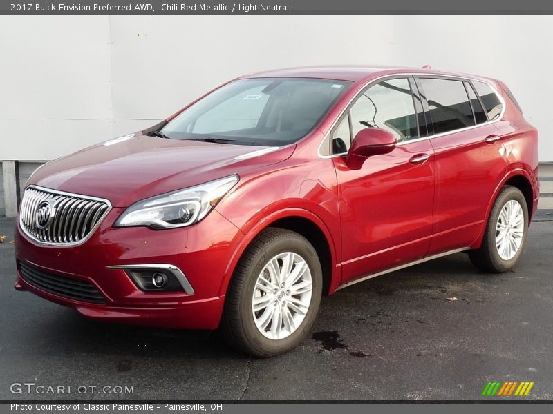 Chili Red Metallic / Light Neutral 2017 Buick Envision Preferred AWD