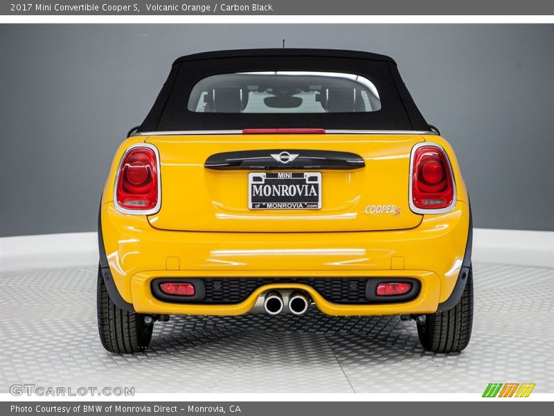 Volcanic Orange / Carbon Black 2017 Mini Convertible Cooper S