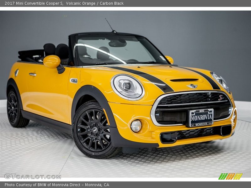 Volcanic Orange / Carbon Black 2017 Mini Convertible Cooper S